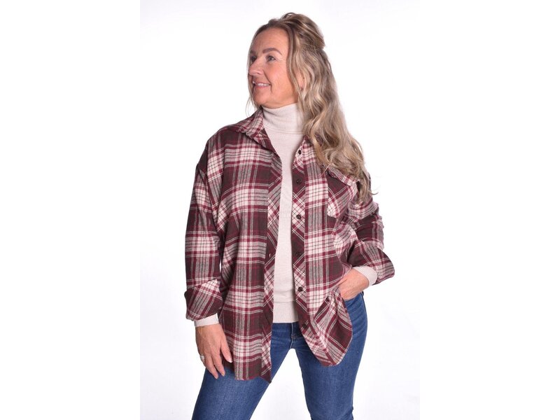 Overhemd Barn - Bordeaux