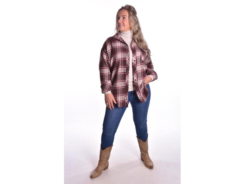 Overhemd Barn - Bordeaux