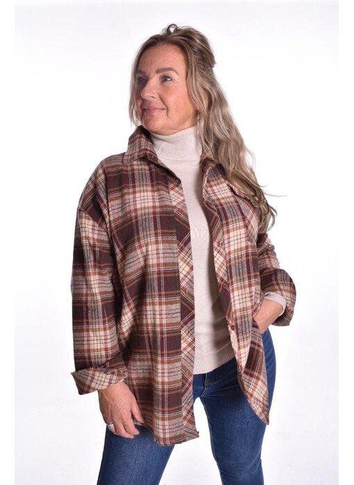 Overhemd Barn - Choco