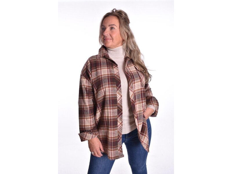 Overhemd Barn - Choco