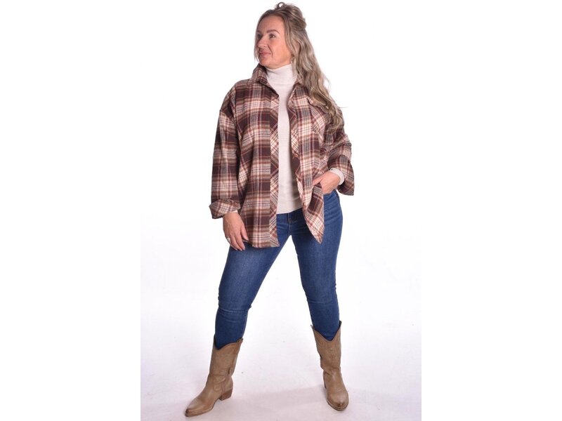 Overhemd Barn - Choco