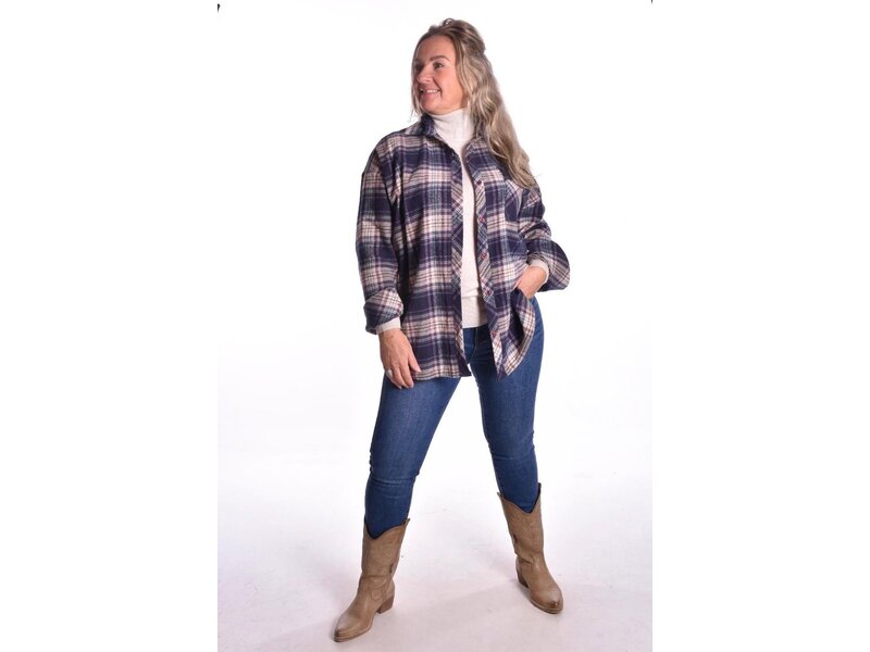 Overhemd Barn - Donkerblauw