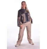 Leatherlook Broek Amy - Beige