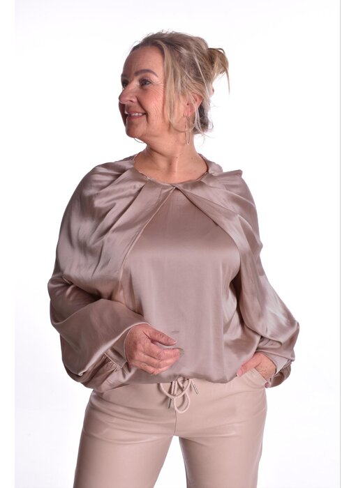 Top Satin Love - Taupe
