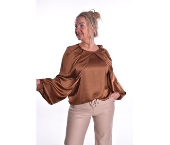 Top Satin Love - Tabacco