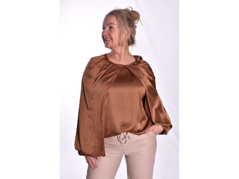 Top Satin Love - Tabacco