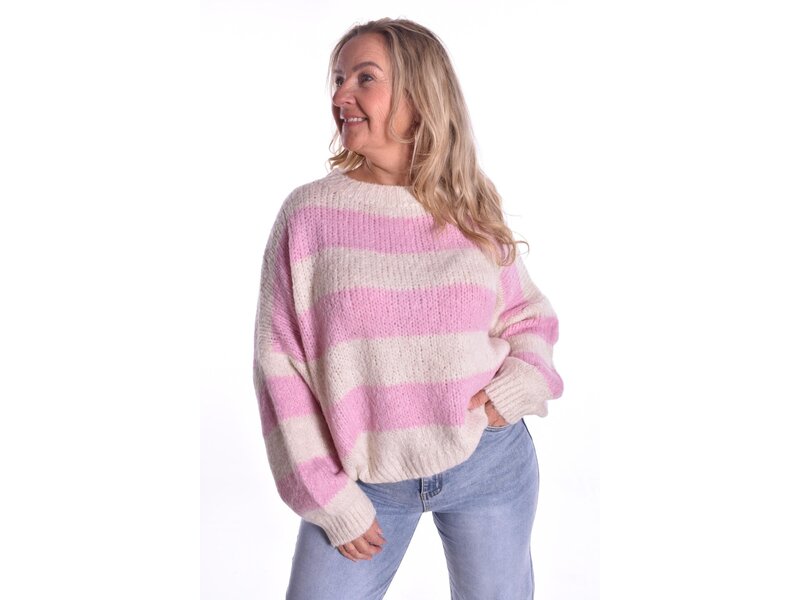 Trui Mollie - Beige/Roze