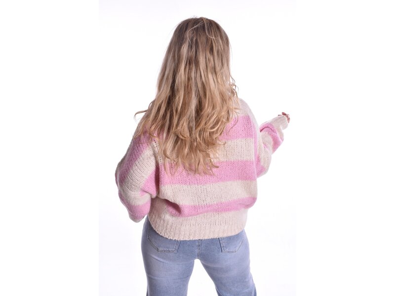 Trui Mollie - Beige/Roze
