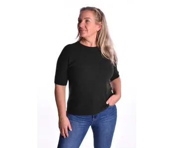 Gebreide Top Anna - Zwart