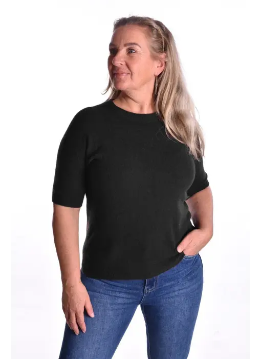 Gebreide Top Anna - Zwart