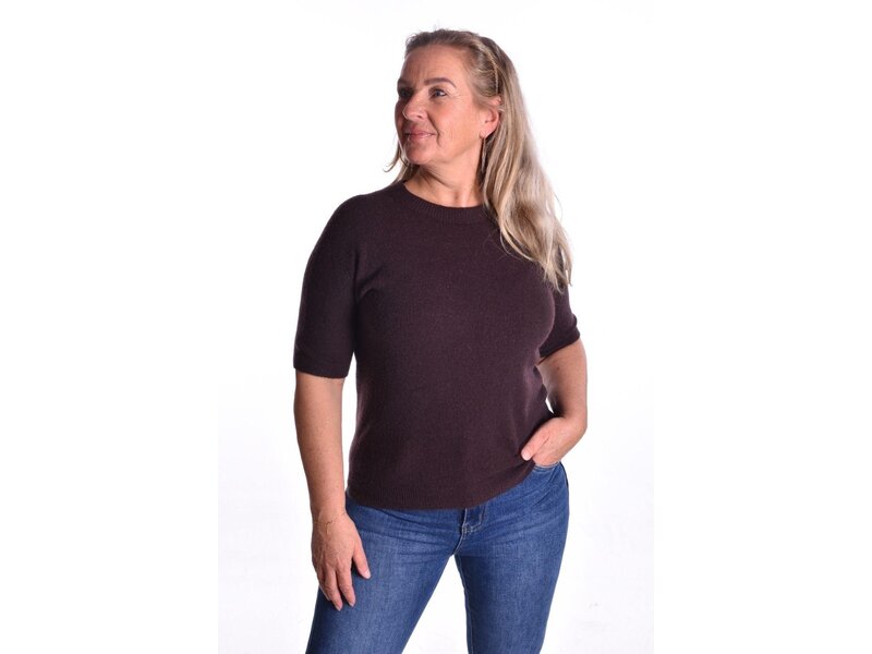 Gebreide Top Anna - Choco