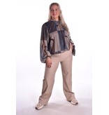 Leatherlook Broek Amy - Beige