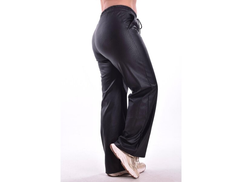 Leatherlook Broek Amy - Zwart