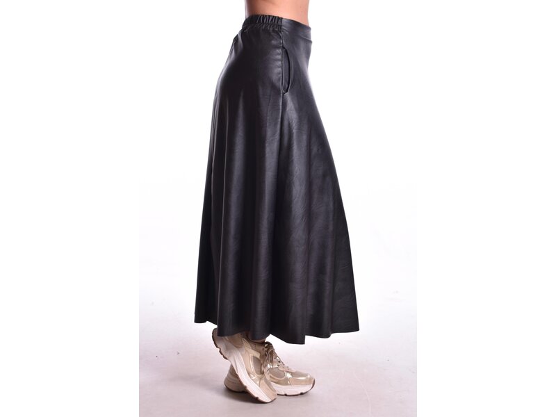 Leatherlook Rok - Zwart