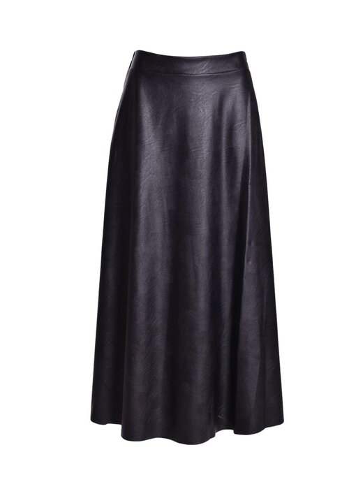 Leatherlook Rok - Zwart