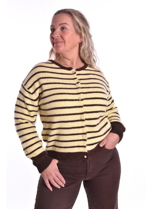 Vest Puk - Zacht Geel/Choco