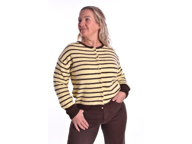 Vest Puk - Zacht Geel/Choco