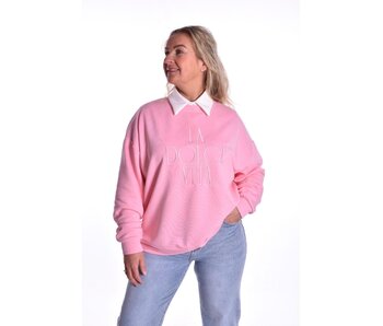 Sweater La Dolce Vita van Mooij - Roze