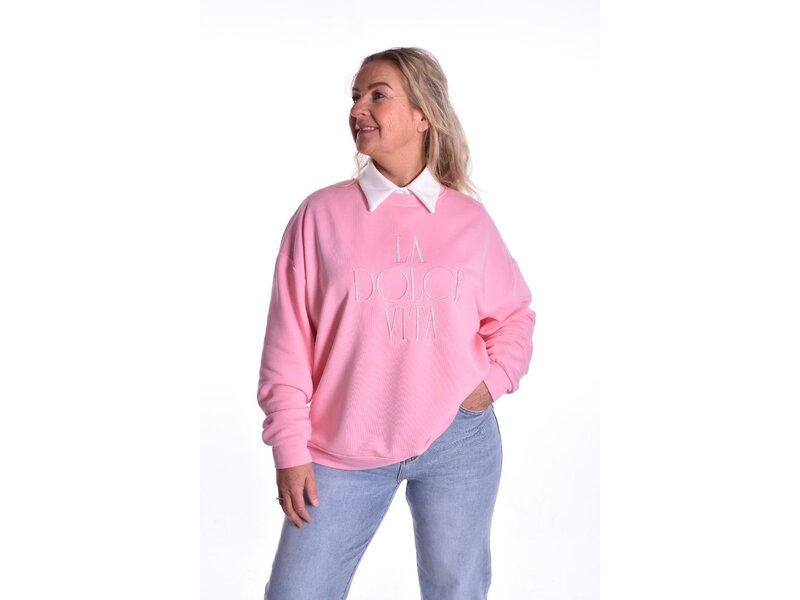 Sweater La Dolce Vita van Mooij - Roze