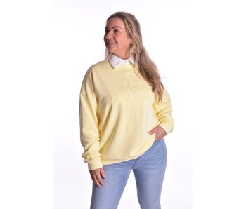 Sweater La Dolce Vita van Mooij - Zacht Geel