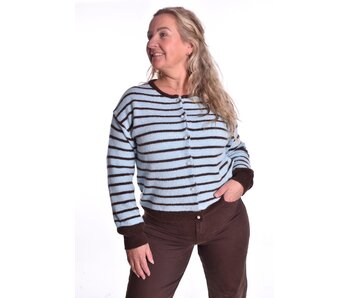 Vest Puk - Lichtblauw/Choco