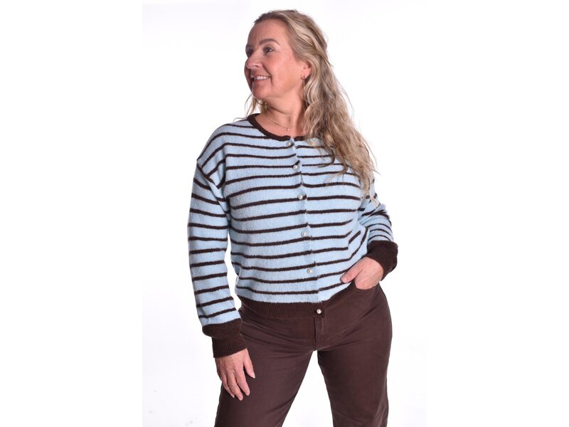 Vest Puk - Lichtblauw/Choco