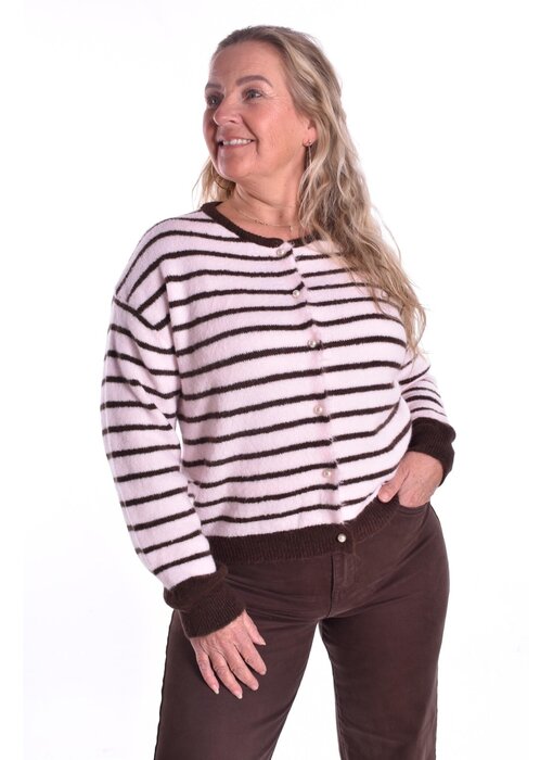 Vest Puk - Roze/Choco