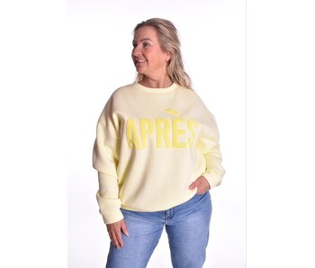 Sweater Aprés van Mooij  - Zacht Geel