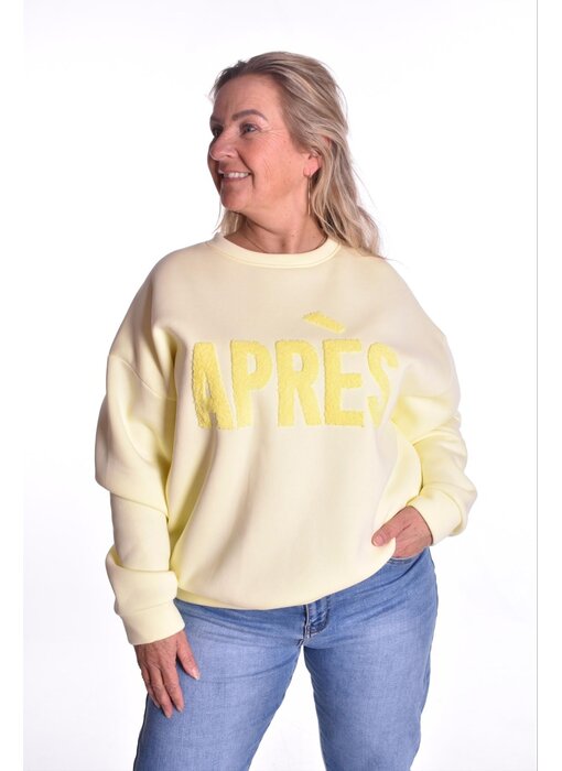 Sweater Aprés van Mooij  - Zacht Geel