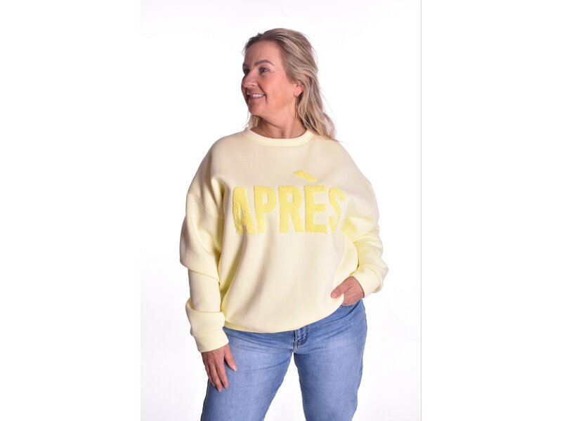 Sweater Aprés van Mooij  - Zacht Geel