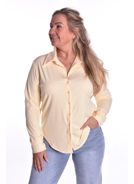 Travel Blouse La Luxe - Zacht Geel