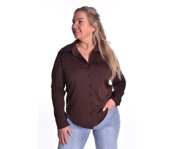 Travel Blouse La Luxe - Choco