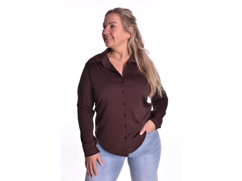 Travel Blouse La Luxe - Choco