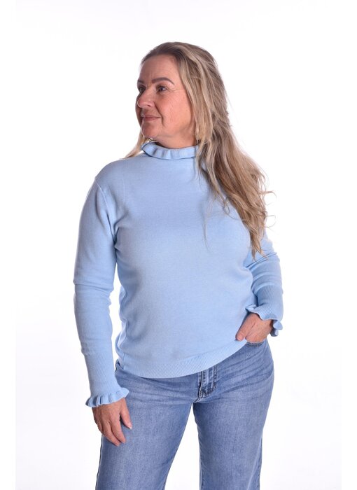 Kol Ruffle - Lichtblauw