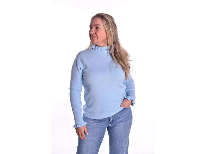 Kol Ruffle - Lichtblauw