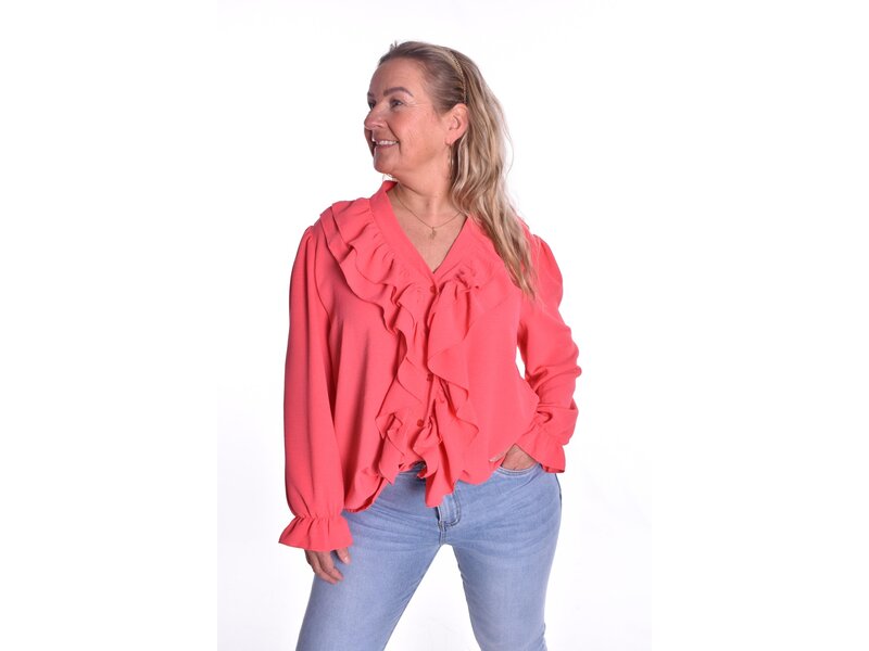 Blouse Happy Days - Koraal