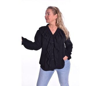 Blouse Happy Days  - Zwart