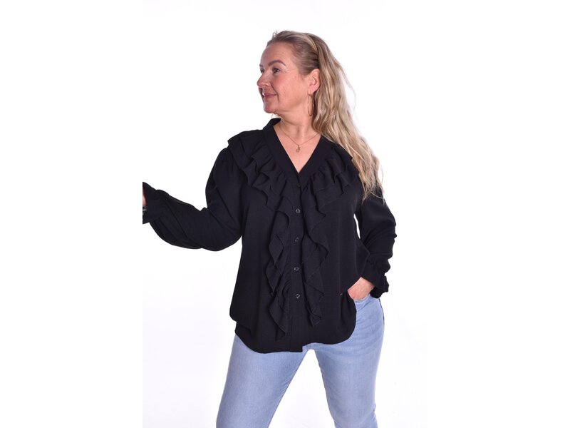 Blouse Happy Days - Zwart