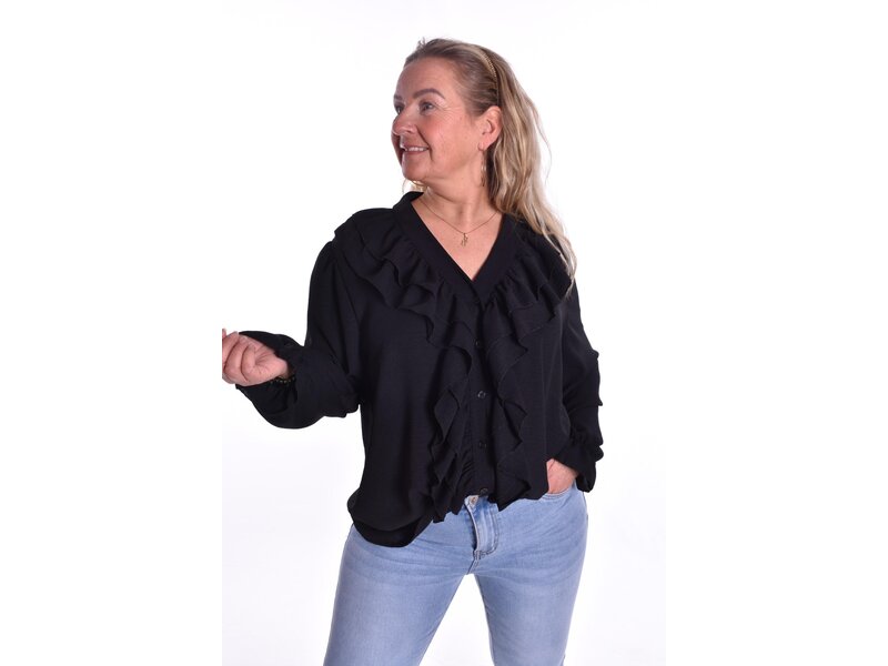 Blouse Happy Days - Zwart