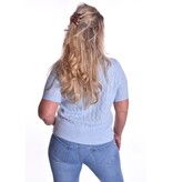 Vestje Hartjes Knoopjes - Licht Blauw