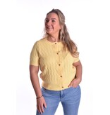 Vestje Hartjes Knoopjes - Zacht Geel
