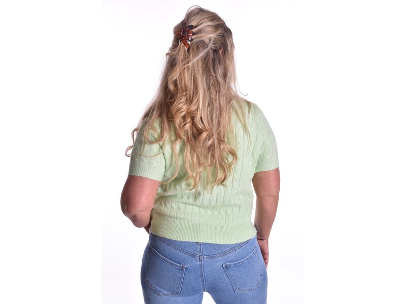 Vestje Hartjes Knoopjes - Appeltjes Groen