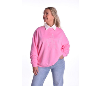Sweater La Dolce Vita van Mooij - Roze
