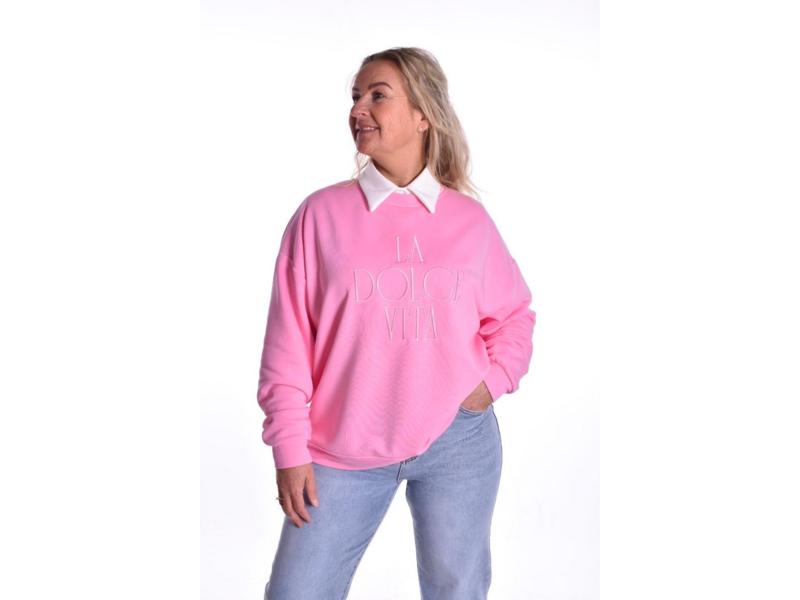 Sweater La Dolce Vita van Mooij - Roze