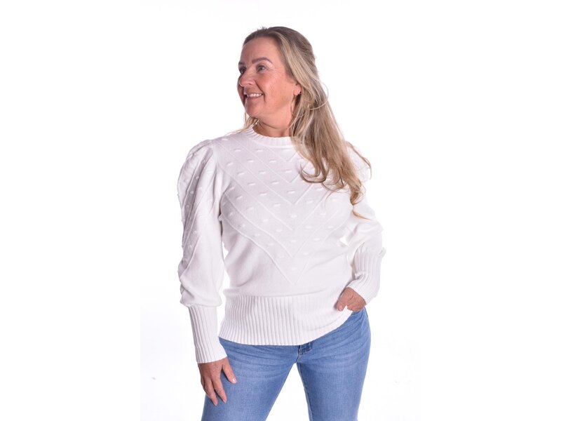 Trui Debbie - Roomwit