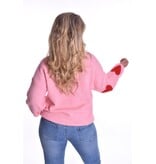 Trui Love - Roze Met Rood