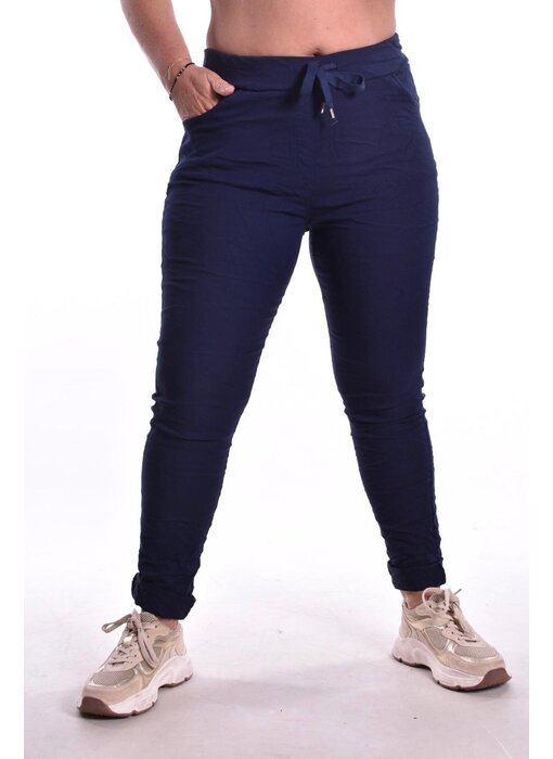Broek Make My Day  - Donkerblauw
