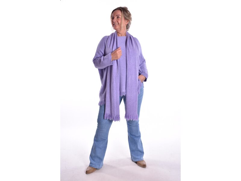 Trui Met Sjaal - Lila
