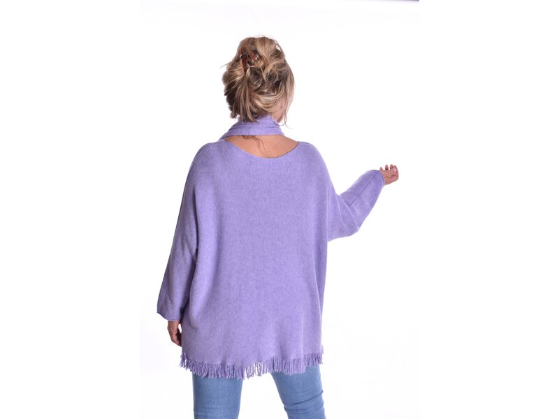 Trui Met Sjaal - Lila