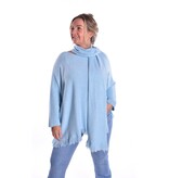 Trui Met Sjaal - Lichtblauw